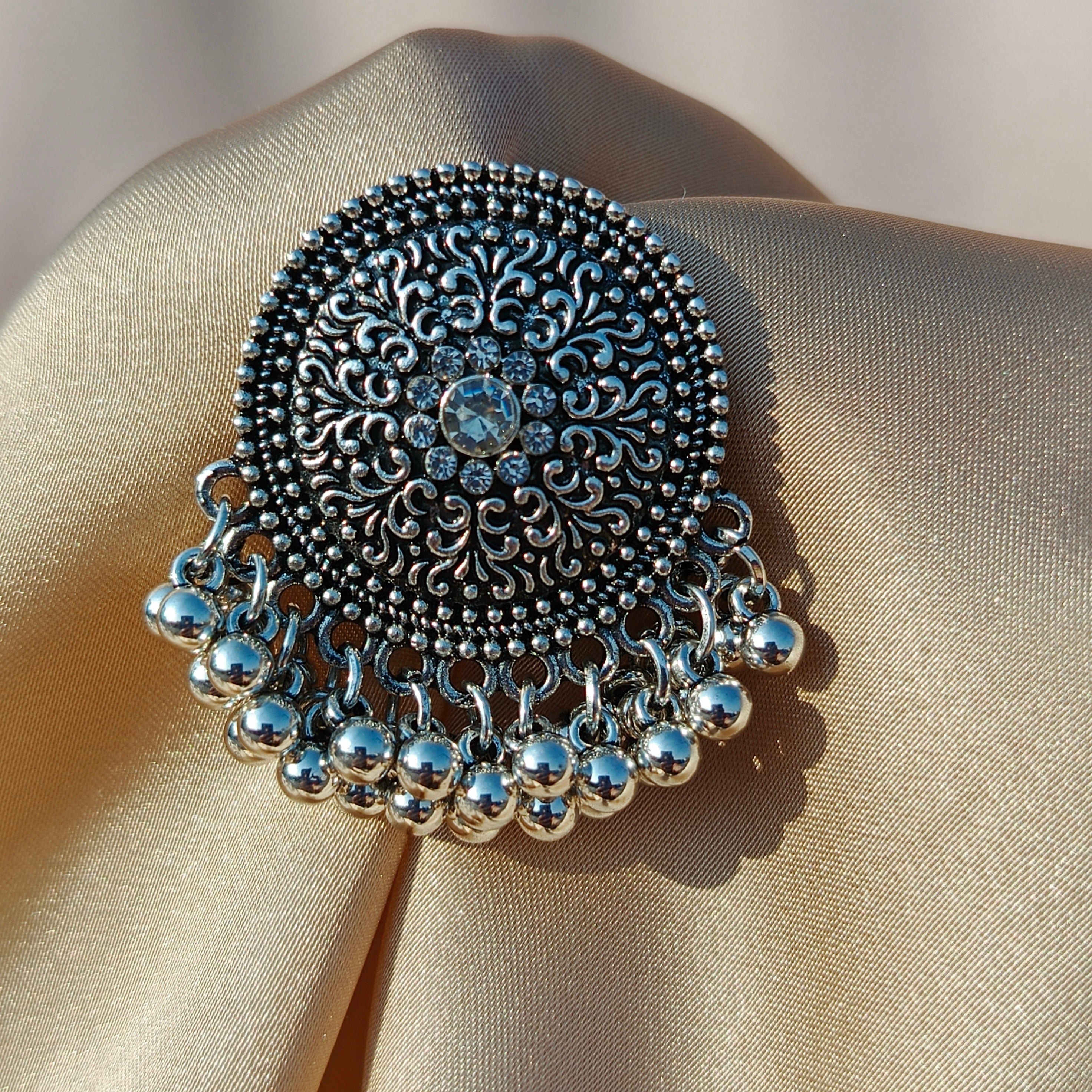 Antique Round Stud Earrings