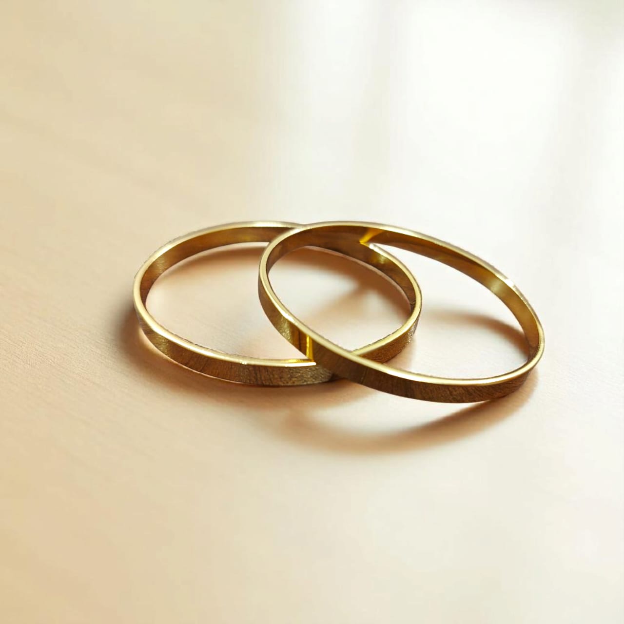 Plain Golden Bangles