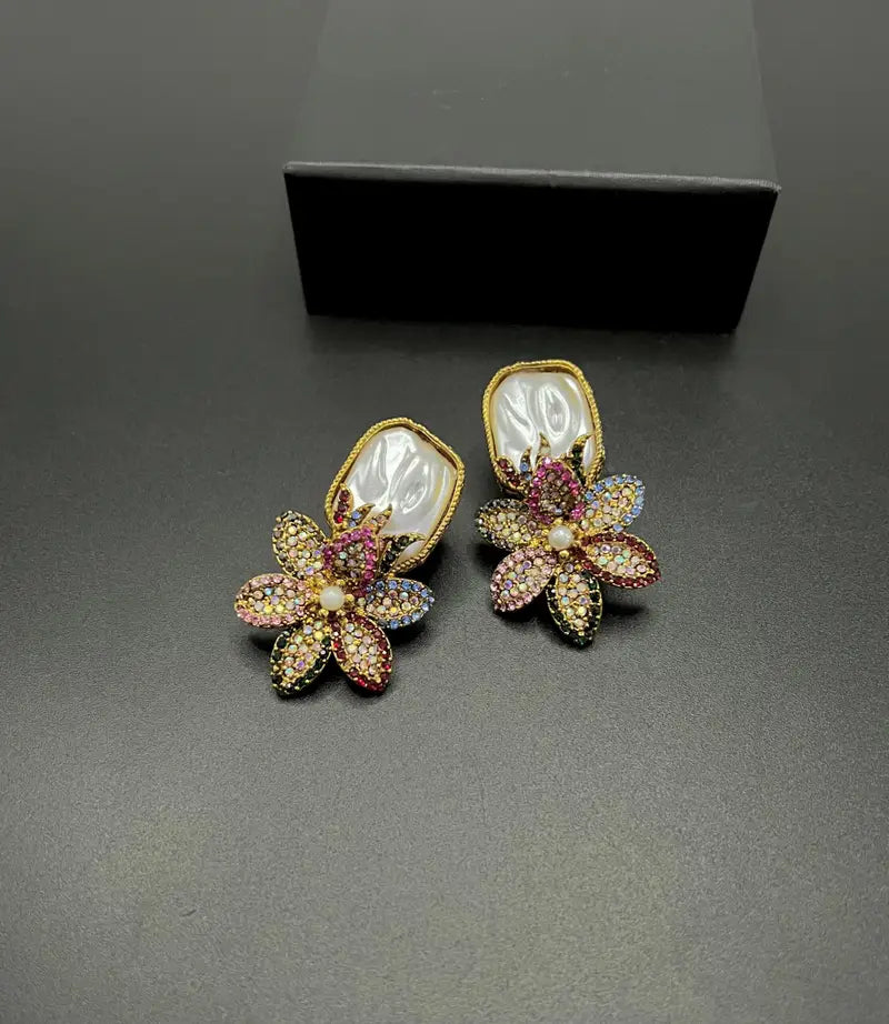 Turkish Floral Statement Earrings