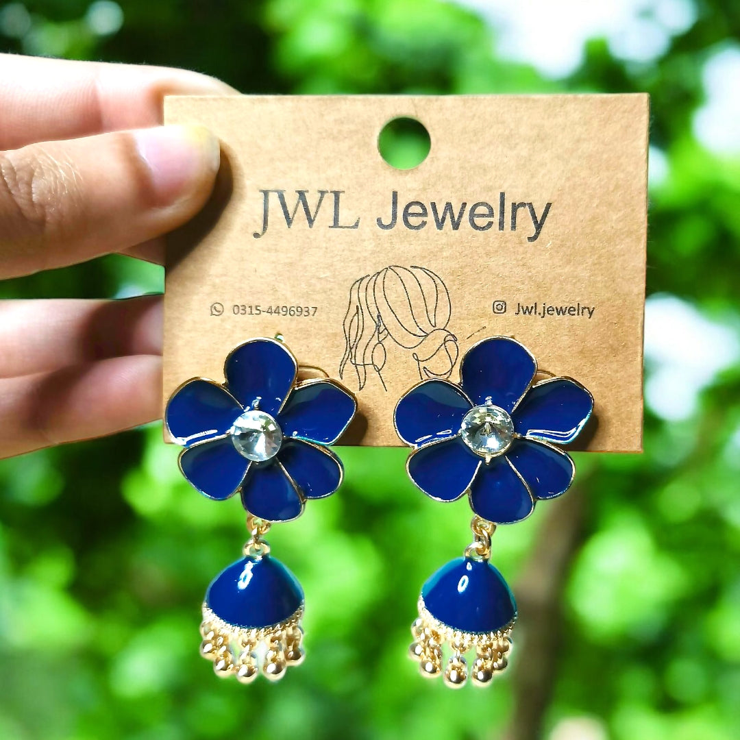 Floral Drop Jhumki