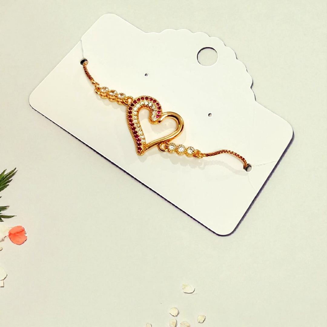 Golden Heart Bracelet for Women