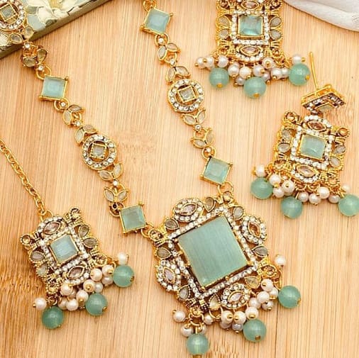 Egyptian Kundan Mala Set with Bindi