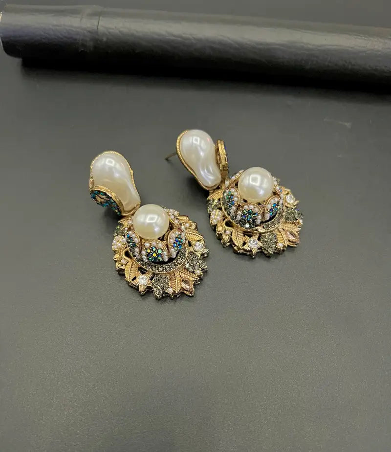 Mother of Pearl Drop Turkish Earrings