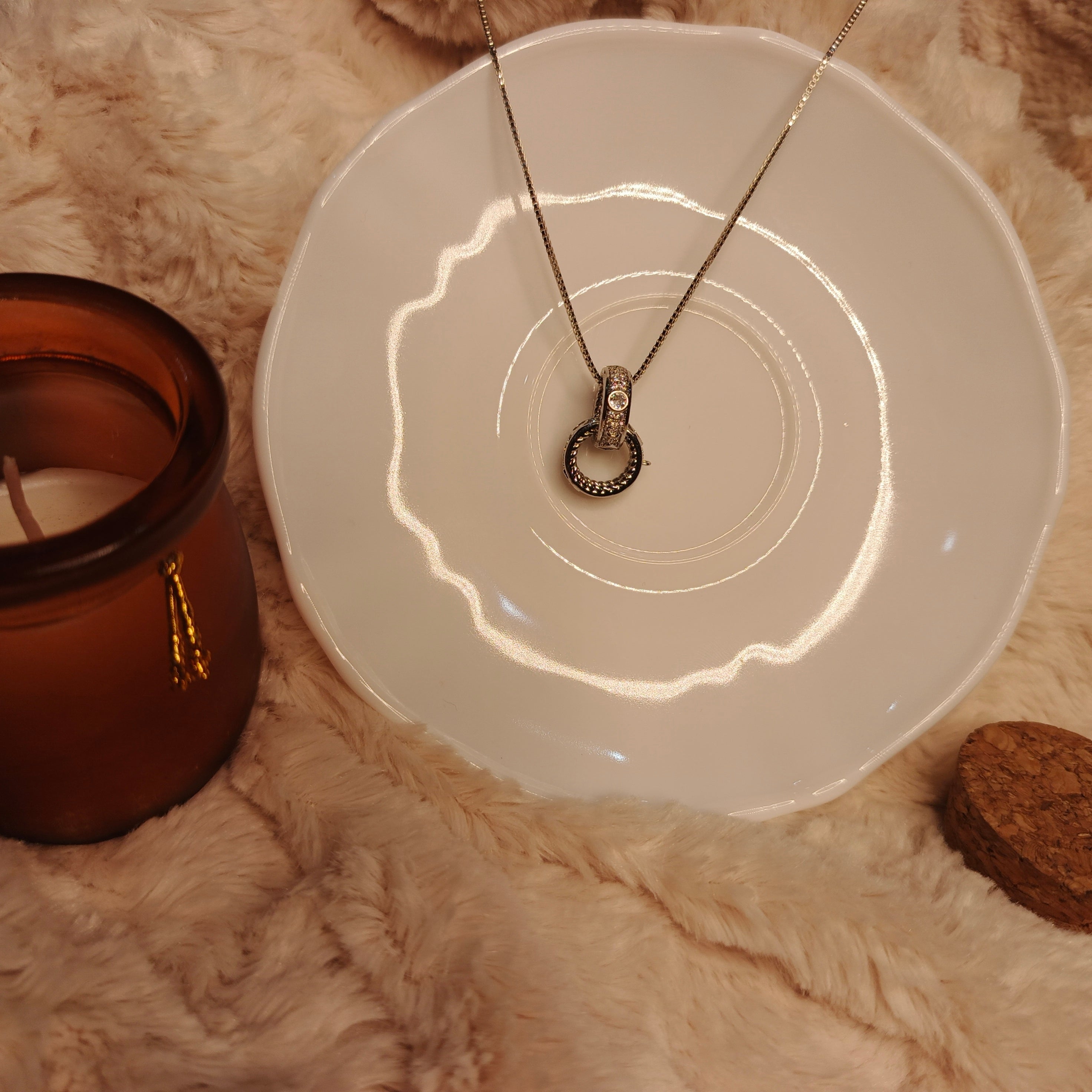 Elegant Stainless Steel Pendant Necklace for Women | Premium Silver-Tone Minimal Jewelry | Tarnish-Free & Long-Lasting