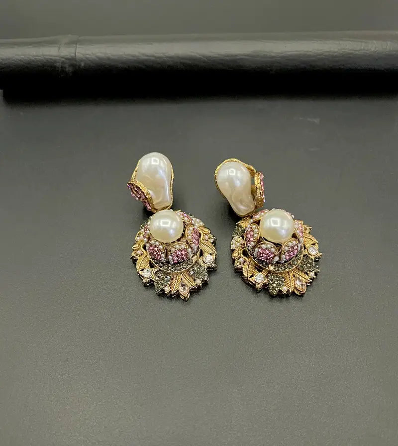 Mother of Pearl Drop Turkish Earrings