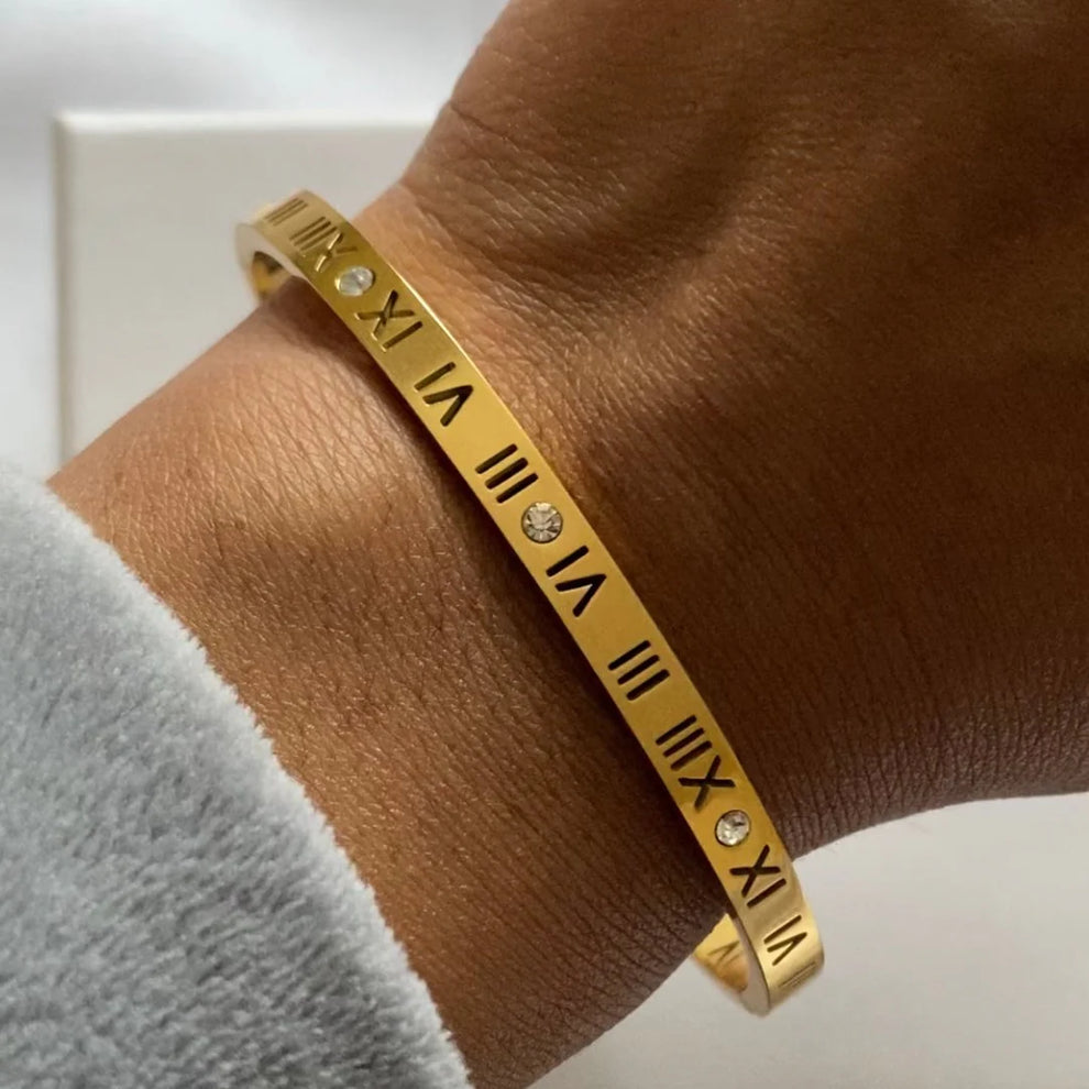 Roman Numeral Bangle